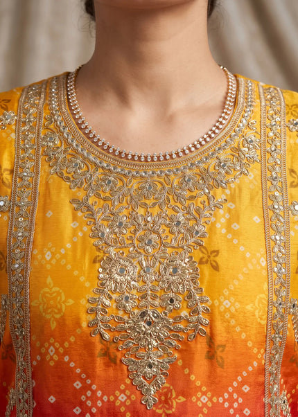 Chinnon Printed and Embroidered Sharara Suit Series