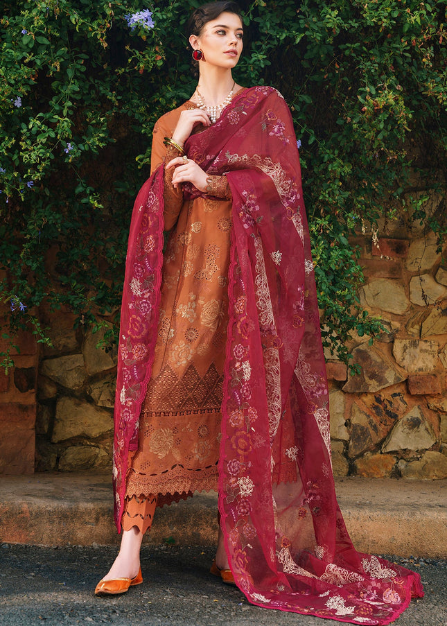 Baroque | Swiss Lawn - Embroidered Printed Lawn SL12-D08