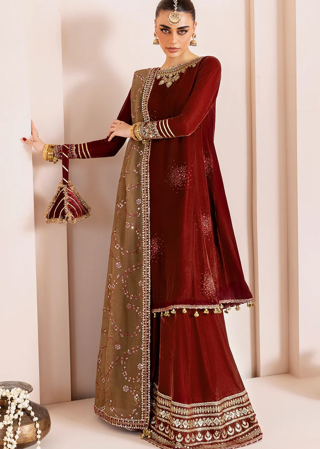 Jazmin | Embroidered Velvet Formal CVF D-07