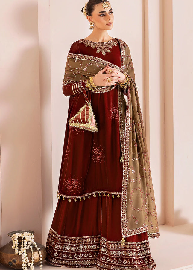 Jazmin | Embroidered Velvet Formal CVF D-07