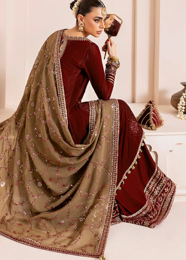 Jazmin | Embroidered Velvet Formal CVF D-07