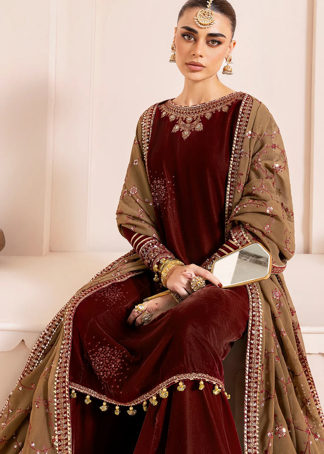 Jazmin | Embroidered Velvet Formal CVF D-07