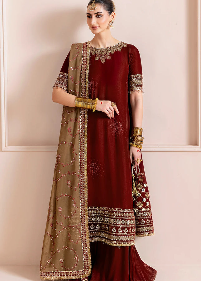 Jazmin | Embroidered Velvet Formal CVF D-13