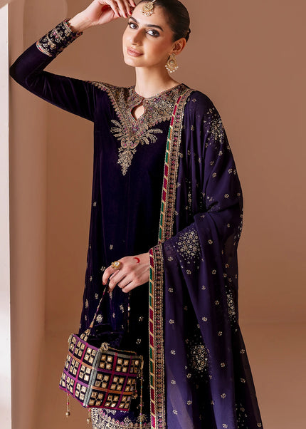 Jazmin | Embroidered Velvet Formal CVF D-08