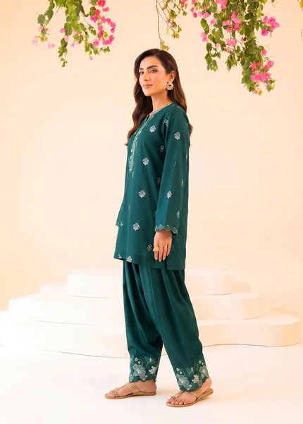 Faiza Faisal | Fnf Co-ord Edit - Deep Teal Charm
