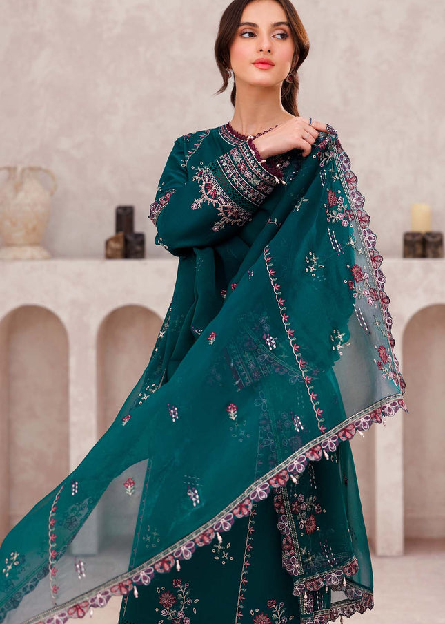 Farasha | Bahaar Embroidered Lawn'25 - Jade Bliss