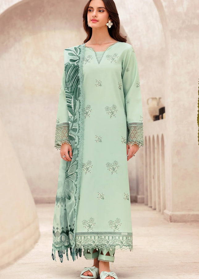 Farasha | Bahaar Embroidered Lawn'25 - Aqua Cascade