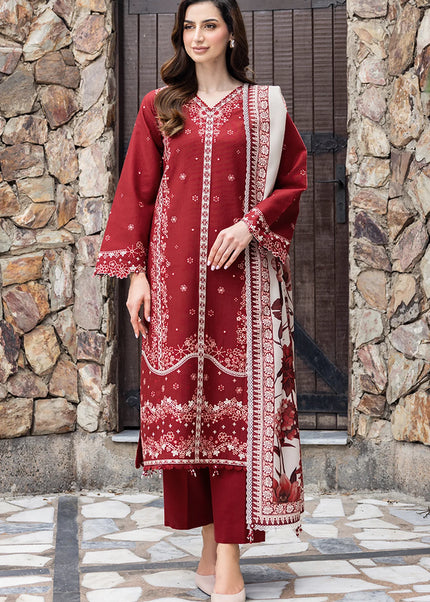 Farasha | Eminence Khaddar F/W '25 - Claret
