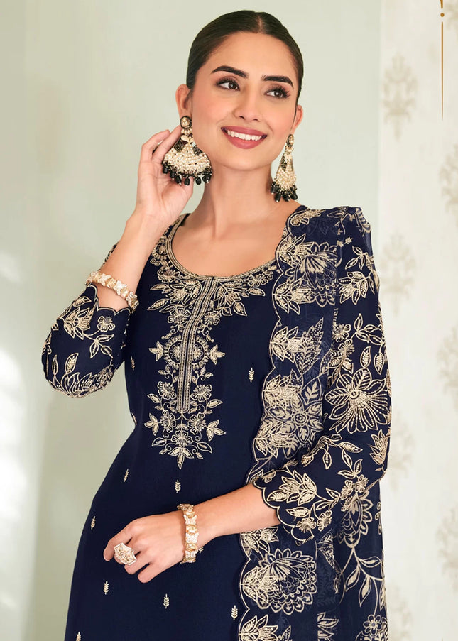 Chinnon Printed and Embroidered Sharara Suit Series