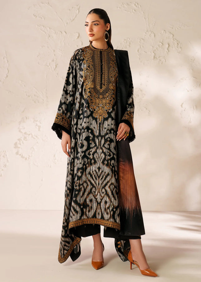 Baroque | Embroidered Viscose Silk UF-4289