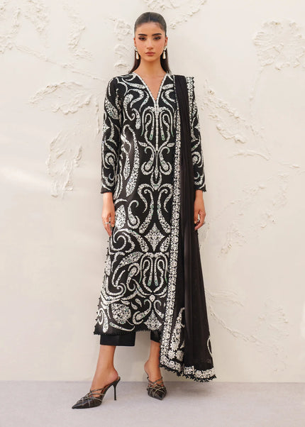 Baroque | Embroidered Raw Silk UF-4381