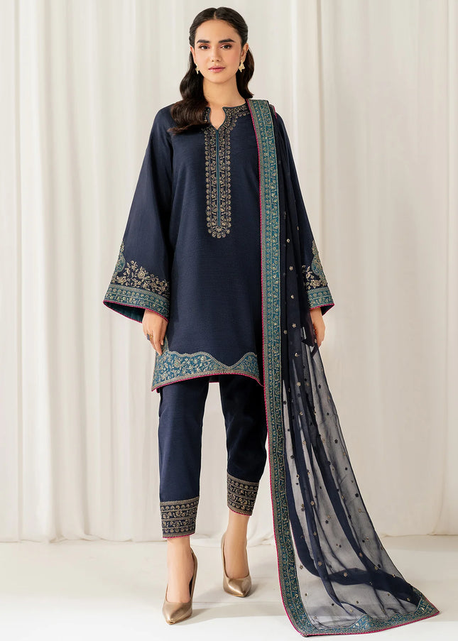 Baroque | Embroidered Raw Silk UF-4049