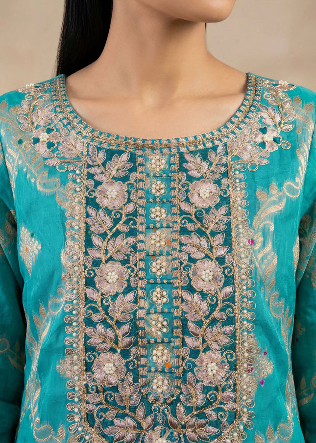 Cotton Embroidered Pant Style Suit Series