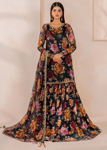 Baroque | Embroidered Chiffon UF-707