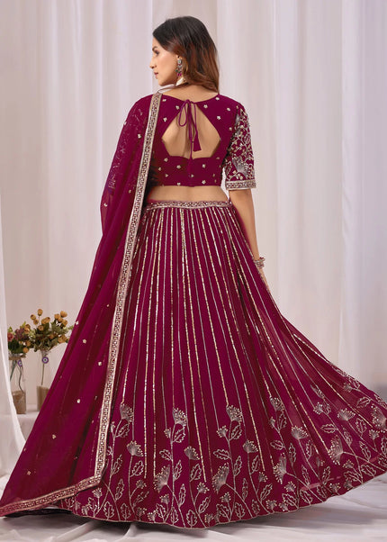 Georgette Embroidered Lehenga Choli Series