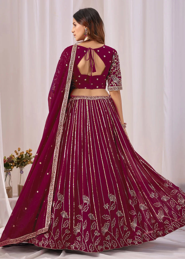 Georgette Embroidered Lehenga Choli Series