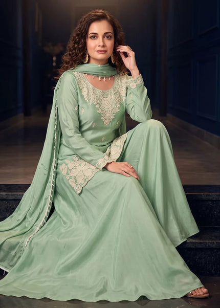 Chinnon Embroidered Sharara Suit Series