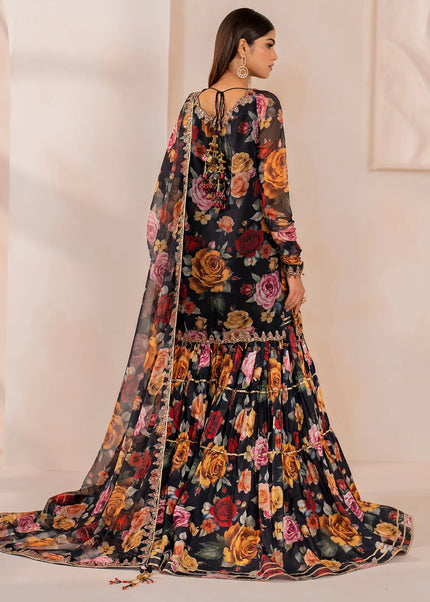 Baroque | Embroidered Chiffon UF-707