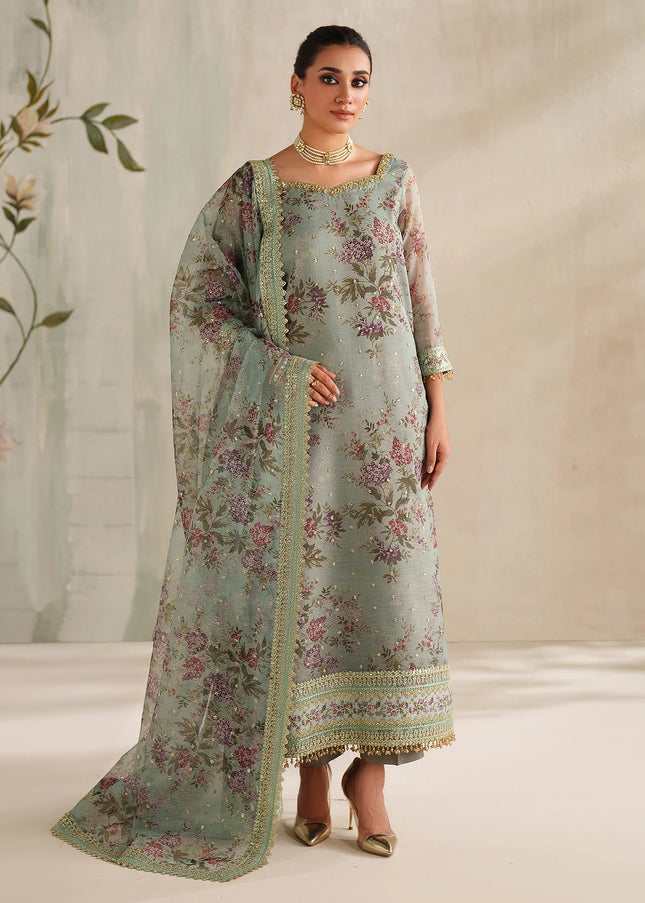 Baroque | Embroidered Cotton Net UF-4373