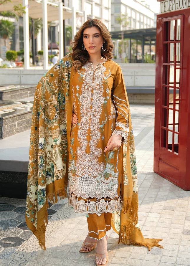 Elaf Premium | Elaf Winter Pashmina Shawl Collection'24 - Sunkissed Meadows