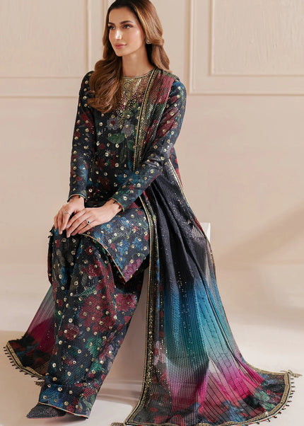 Jazmin | Premium Embroidered Raw Silk UR-7051