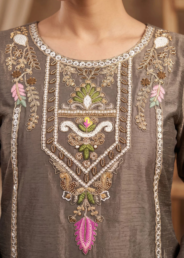 Chinnon Embroidered Sharara Suit Series