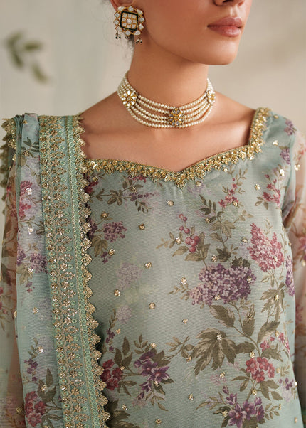 Baroque | Embroidered Cotton Net UF-4373