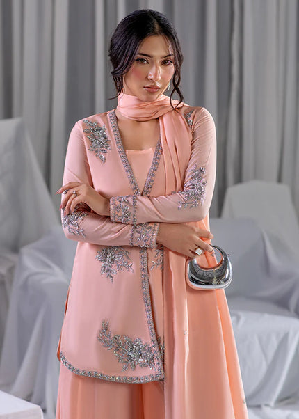 Farrukhzia | Laavni - Peach Pink