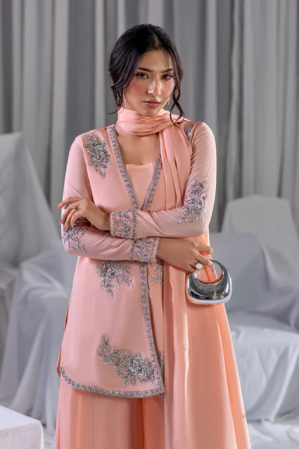 Farrukhzia | Laavni - Peach Pink