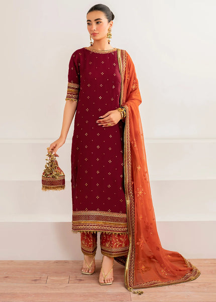 Baroque | Embroidered Chiffon UF-698