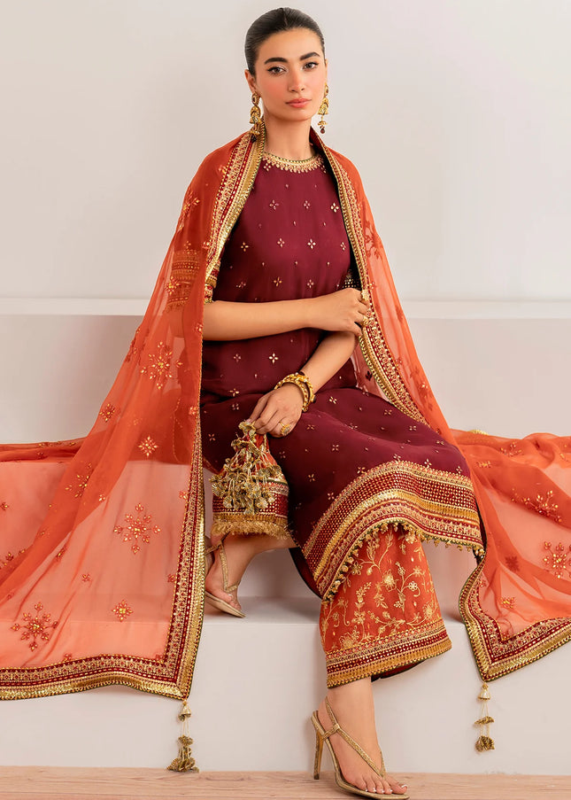 Baroque | Embroidered Chiffon UF-698