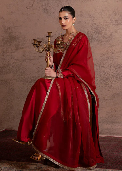 Farrukhzia | Fareesha - Crimson Zardosi