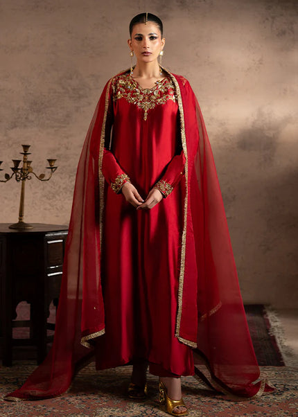 Farrukhzia | Fareesha - Crimson Zardosi