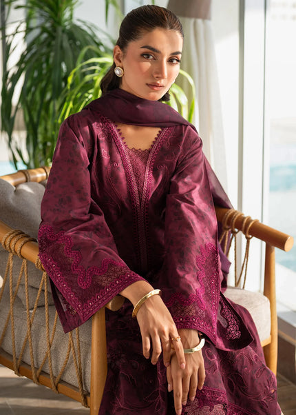 Baroque | Embroidered Printed Lawn UF-4098