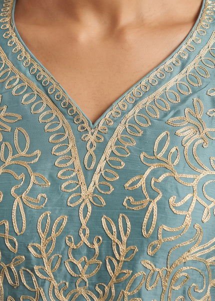 Chinnon Embroidered Sharara Suit Series