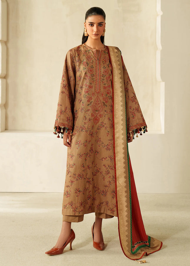 Baroque | Embroidered Khaddar UF-4335