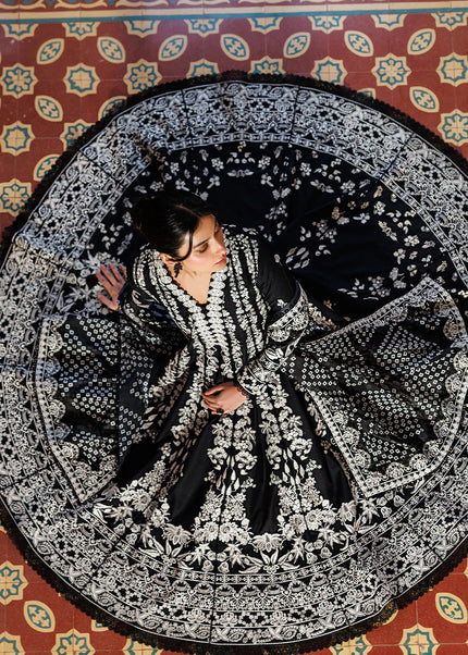 Emaan Adeel | Mirabelle Festive Lawn - Midnight Bliss