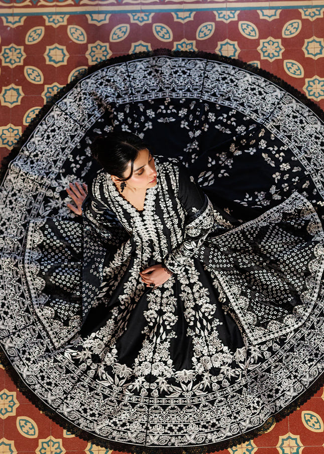 Emaan Adeel | Mirabelle Festive Lawn - Midnight Bliss