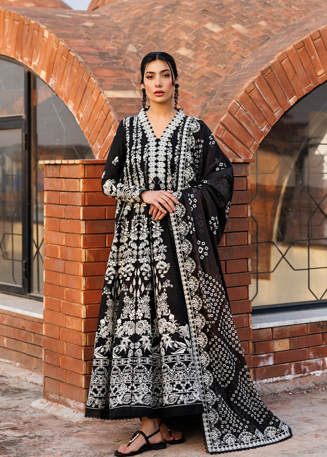 Emaan Adeel | Mirabelle Festive Lawn - Midnight Bliss