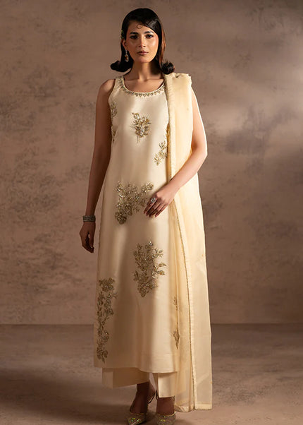 Farrukhzia | Fareesha - Ivory Zardosi