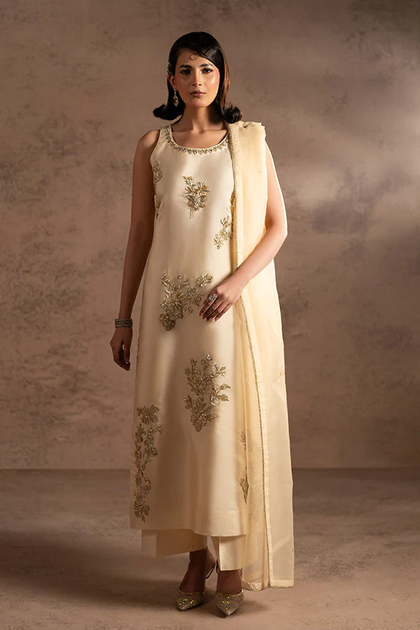 Farrukhzia | Fareesha - Ivory Zardosi