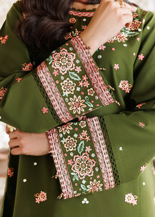 Farasha | Summer Weaves Embroidered Lawn'25 - Olivine Dreams