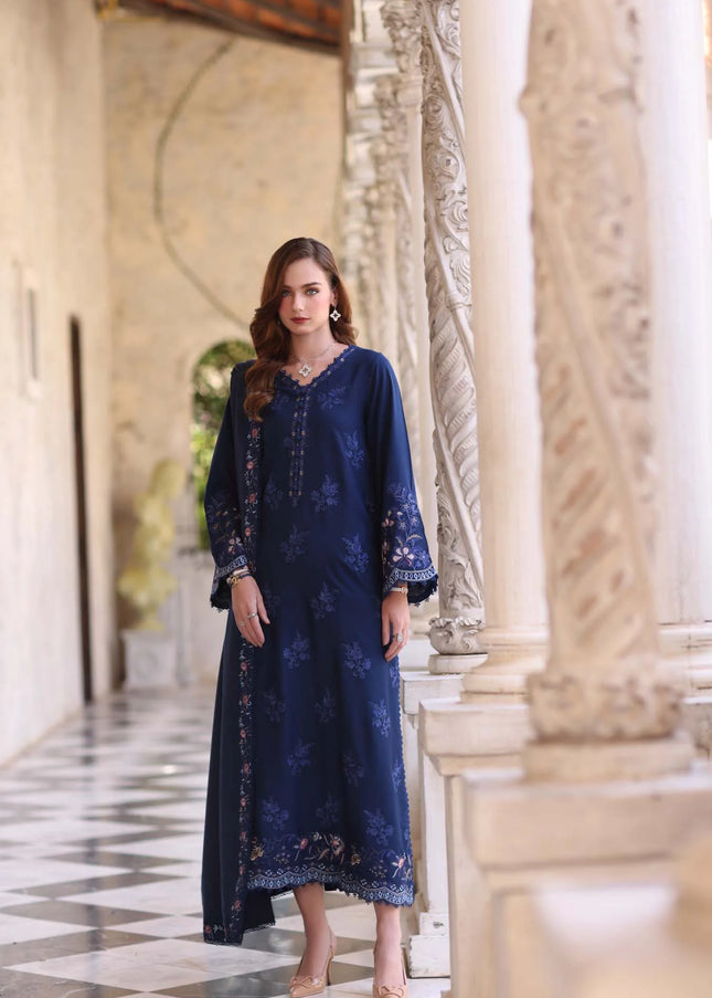 Noor By Saadia Asad | Noor Winter Pashmina Shawls '25 - Sapphire