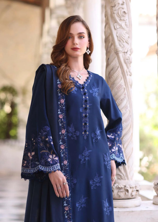 Noor By Saadia Asad | Noor Winter Pashmina Shawls '25 - Sapphire