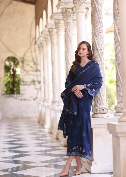 Noor By Saadia Asad | Noor Winter Pashmina Shawls '25 - Sapphire