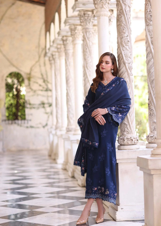 Noor By Saadia Asad | Noor Winter Pashmina Shawls '25 - Sapphire