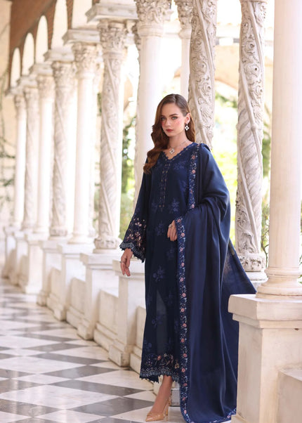 Noor By Saadia Asad | Noor Winter Pashmina Shawls '25 - Sapphire