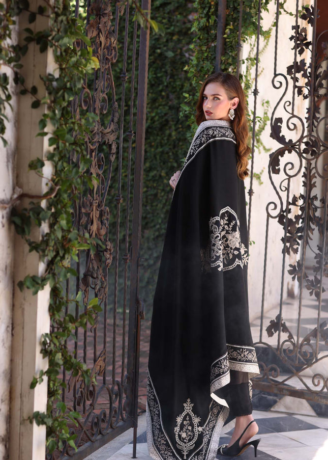 Noor By Saadia Asad | Noor Winter Pashmina Shawls '25 - Obsidian