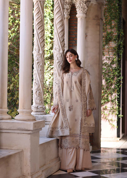 Noor By Saadia Asad | Noor Winter Pashmina Shawls '25 - Caramel Mist