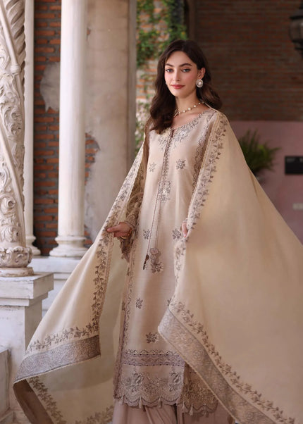 Noor By Saadia Asad | Noor Winter Pashmina Shawls '25 - Caramel Mist